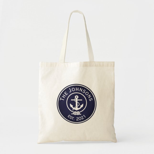 Anchor Nautical Seal Tygkasse (Framsidan)
