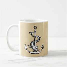 Anchor och Dolphin - Festina Lente Kaffemugg