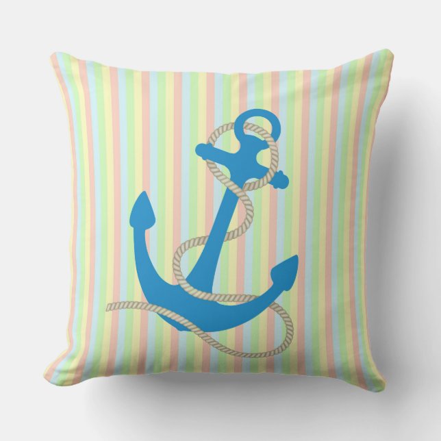 Anchor och Rand Utomhuskudde (Framsida)