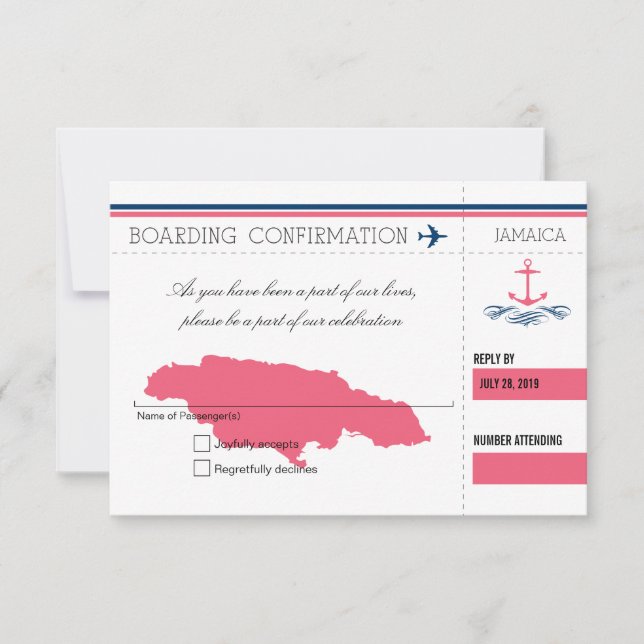 Anchor OSA Jamaica Boarding Pass (Framsida)