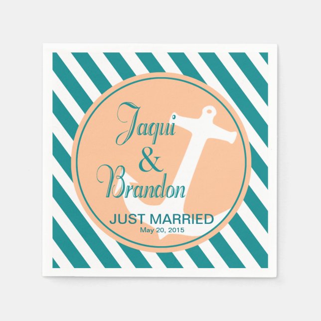 Anchor på Rand Nautical | tealpur Pappersservett (Framsidan)