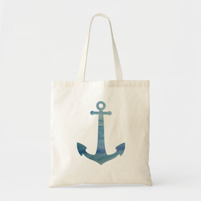 Anchor Painting BEach Tote Bag Tygkasse (Framsidan)