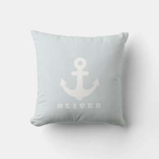 Anchor Pillow Nautical Nursery Decor Kudde