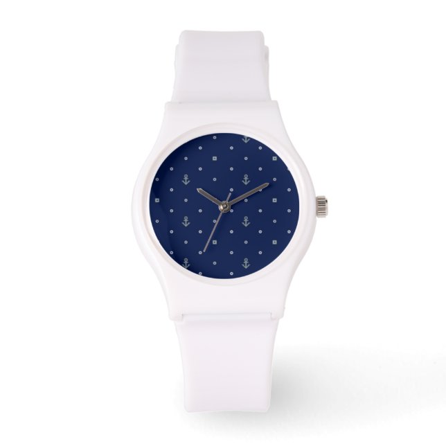 Anchor Polka dots Mönster Armbandsur (Framsida)
