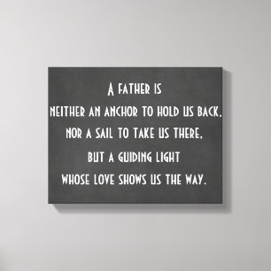 Anchor Quote pappa Canvastryck