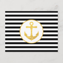Anchor & Rand | Nautiskt tema | Kort för hölje