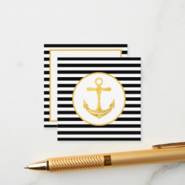 Anchor & Rand | Nautiskt tema | Kort för hölje