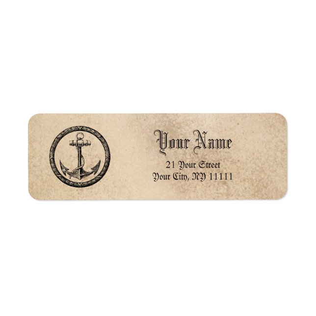 Anchor Returadress Etikett (Framsidan)