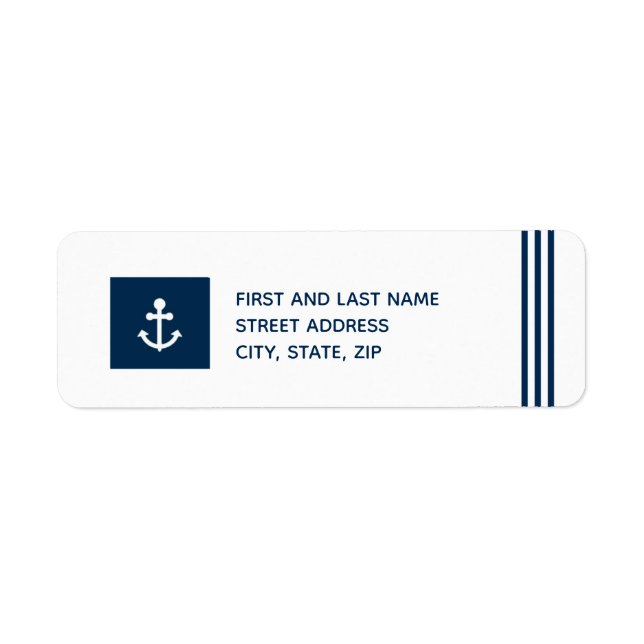 Anchor Return-adressetikett Returadress Etikett (Framsidan)