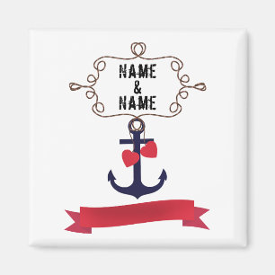 Anchor rope ram naval naval Sea voyage red ri Magnet