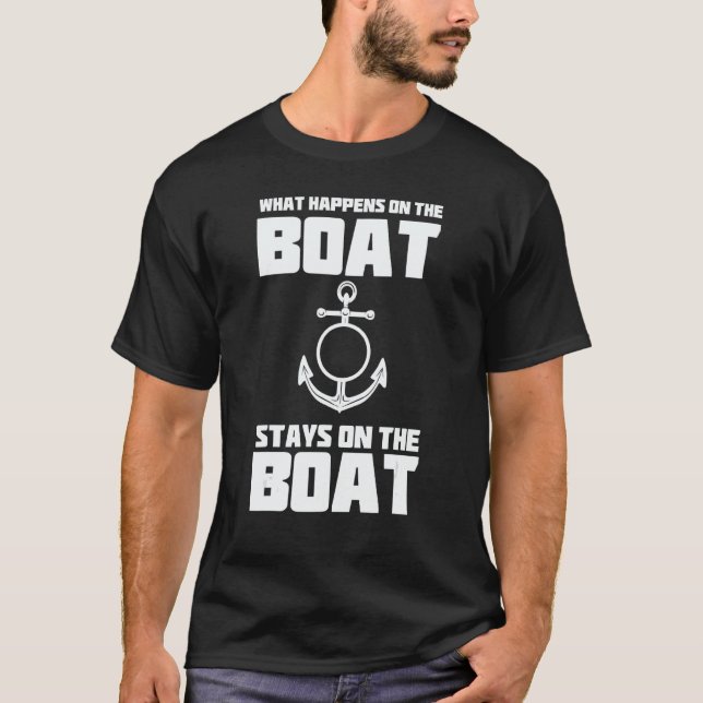Anchor Saying Nautical Captain Souvenir North Sea T Shirt (Framsida)