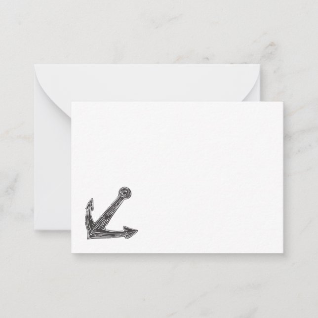 Anchor söt design anteckningskort (Framsida)
