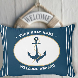 Anchor Welcome Aboard Custom Pillow Prydnadskudde