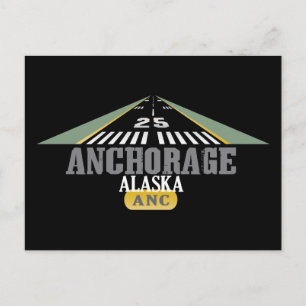 Anchorage Alaska - Airport Runway Vykort