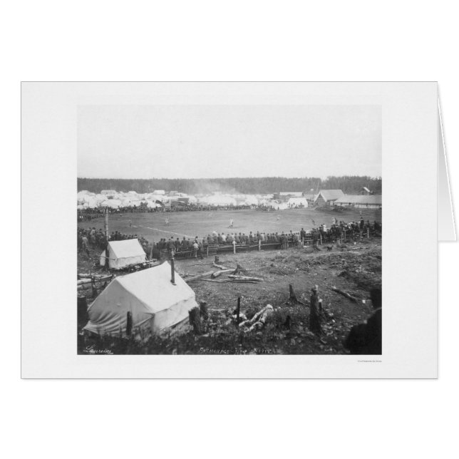 Anchorage, Alaska Baseball 1915 Hälsningskort (Framsidan Horizontal)