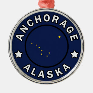 Anchorage Alaska Julgransprydnad Metall