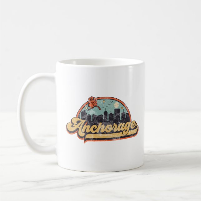 Anchorage, Alaska Kaffemugg (Vänster)