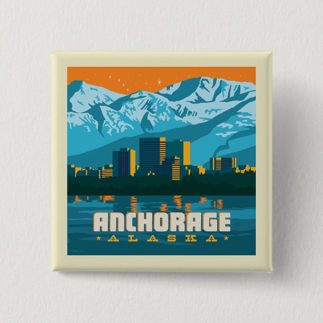 Anchorage, Alaska Knapp (Framsida)