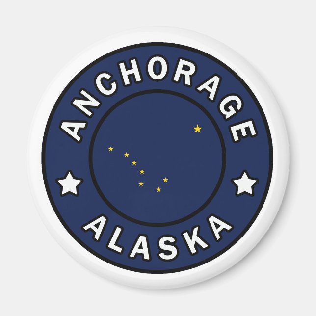 Anchorage Alaska Magnet (Framsidan)