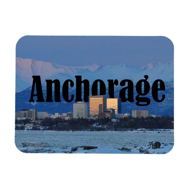 Anchorage Alaska Magnet (Horisontell)