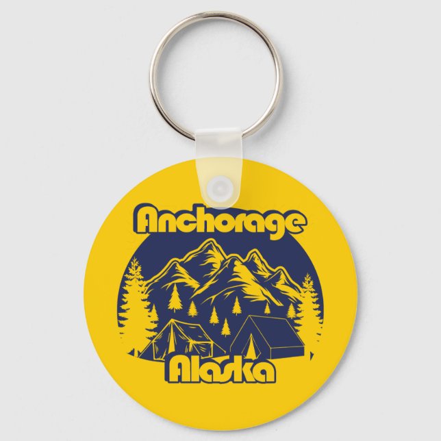 Anchorage Alaska Nyckelring (Framsida)