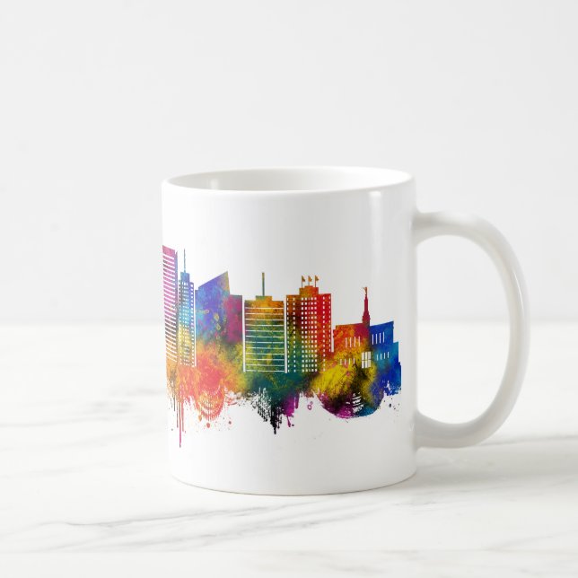 Anchorage Alaska Siluett Kaffemugg (Höger)