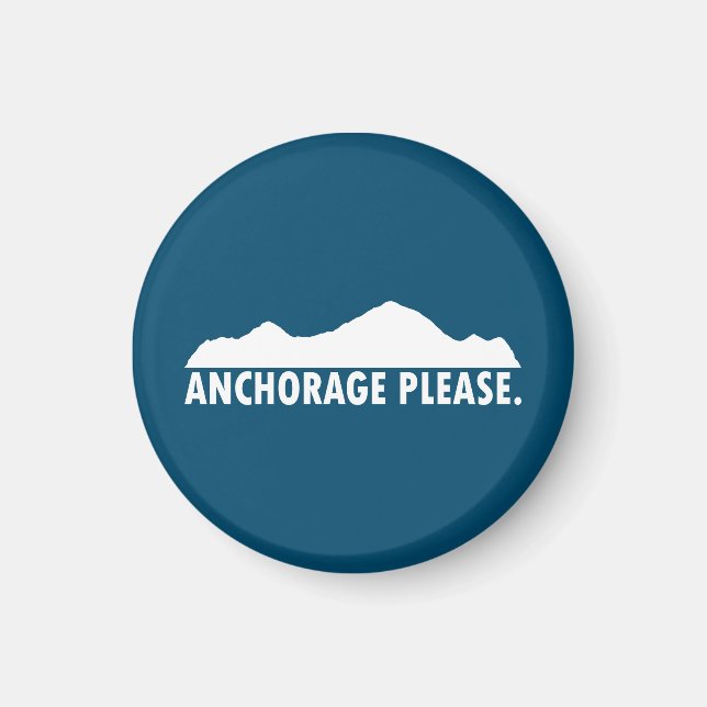 Anchorage Alaska, snälla Magnet (Framsidan)