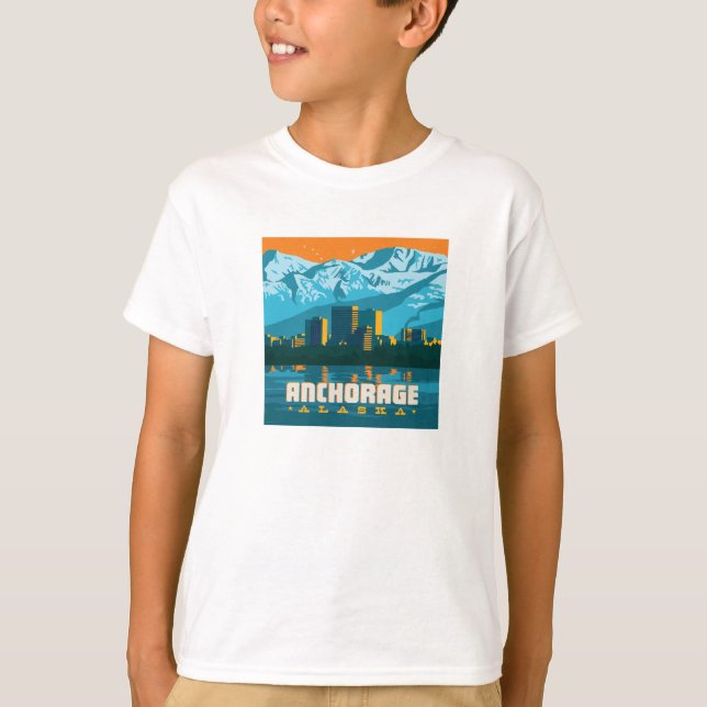 Anchorage, Alaska T Shirt (Framsida)