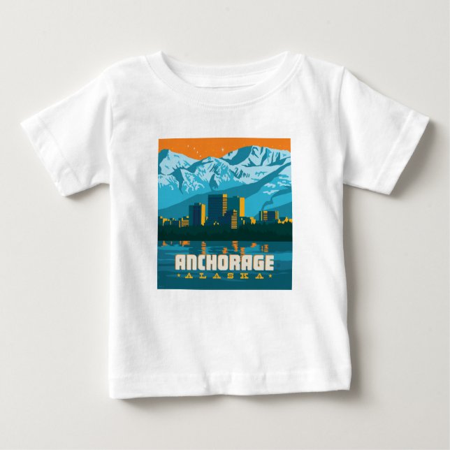Anchorage, Alaska T Shirt (Framsida)