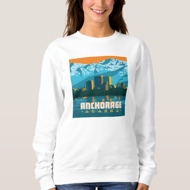 Anchorage, Alaska T Shirt (Framsida)