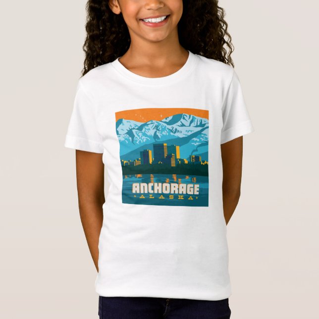 Anchorage, Alaska T Shirt (Framsida)