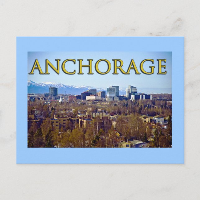 Anchorage, Alaska, USA Vykort (Framsida)