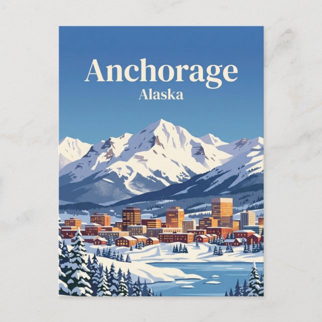 Anchorage, Alaska, USA Vykort (Framsida)