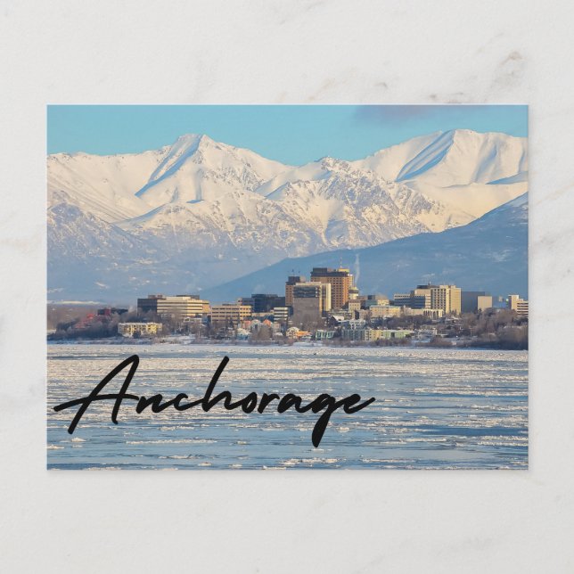Anchorage Alaska Vykort (Framsida)