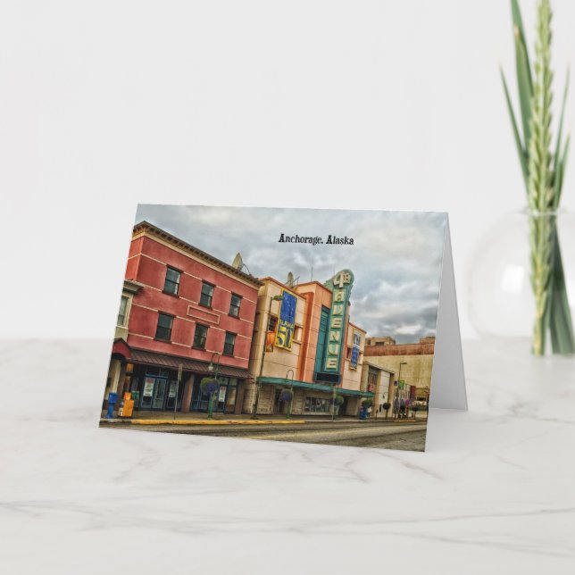 Anchorage Cityscape Kort (Framsida)