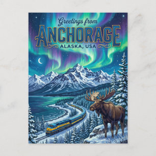 Anchorage USA Vykort
