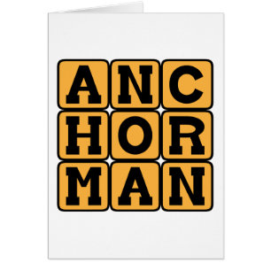 Anchorman, TV-personlighet Hälsningskort