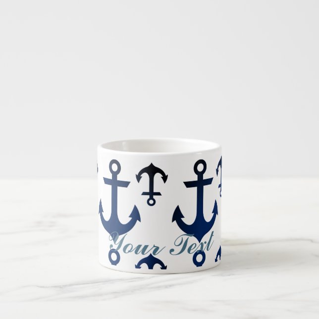 Anchors Ahoy Nautical Espressomugg (Framsidan)
