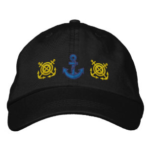 Anchors Away hat Broderad Keps