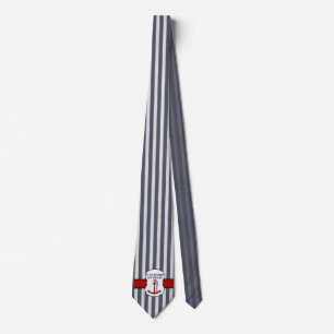 Anchors Away Nautical ThLED Blue Stripe Slips
