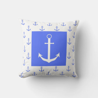 Anchors Away Pillow (vit) Kudde