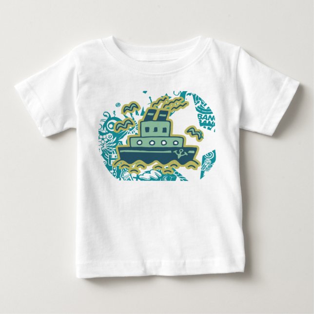 Anchors Away Tugboat Tshirts och GIfts (Framsida)