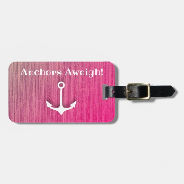 Anchors Aweigh Bagagebricka (Horisontell Framsida)