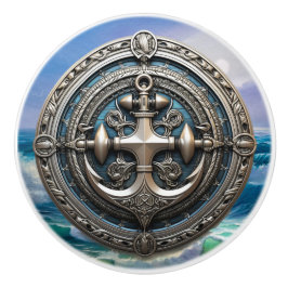 Anchors Aweigh Ceramic Knob Knopp