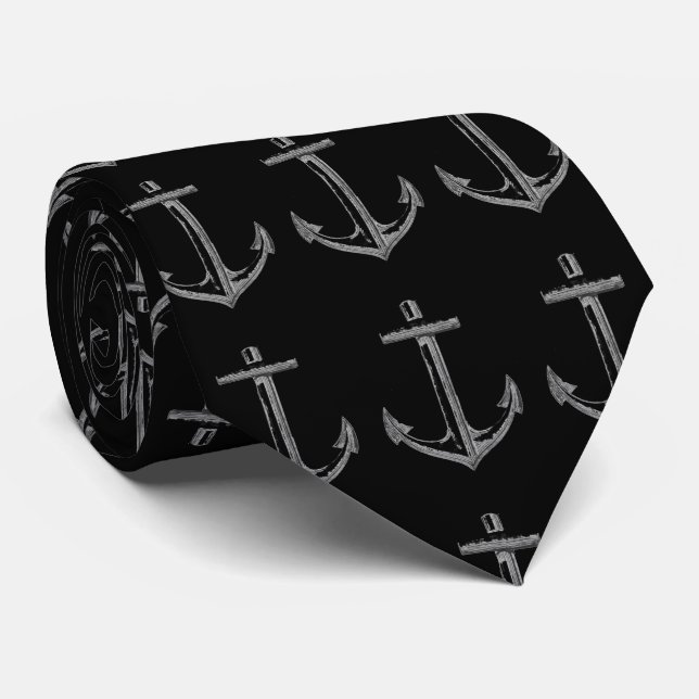 Anchors aweigh necktie slips (Rullad)