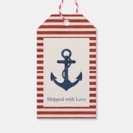 Anchors Aweigh "Shipping with Kärlek"-presentens m Presentetikett