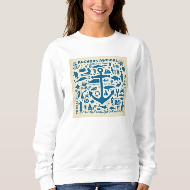 Anchors Aweigh! T Shirt (Framsida)