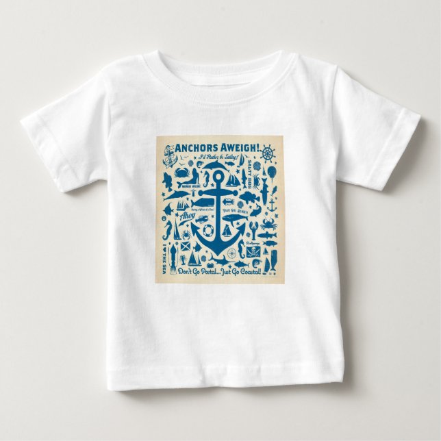 Anchors Aweigh! T Shirt (Framsida)