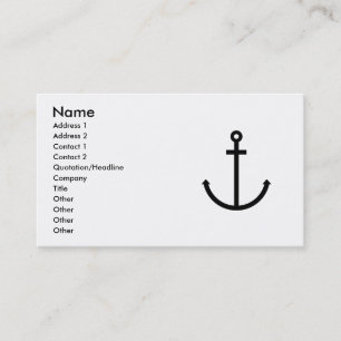 Anchors Aweigh Visitkort