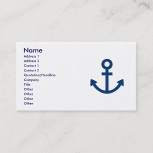 Anchors Aweigh Visitkort